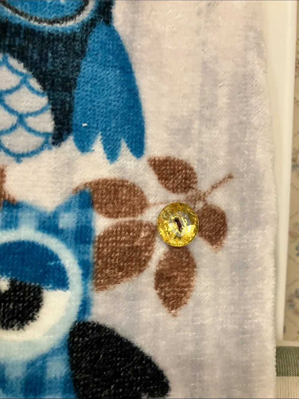 Hand Crocheted Owl Towel